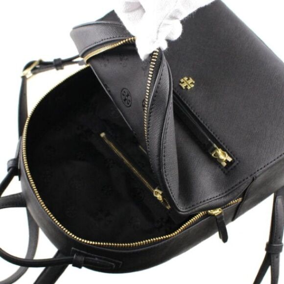 Tory Burch Emerson Black Leather Backpack main image 11